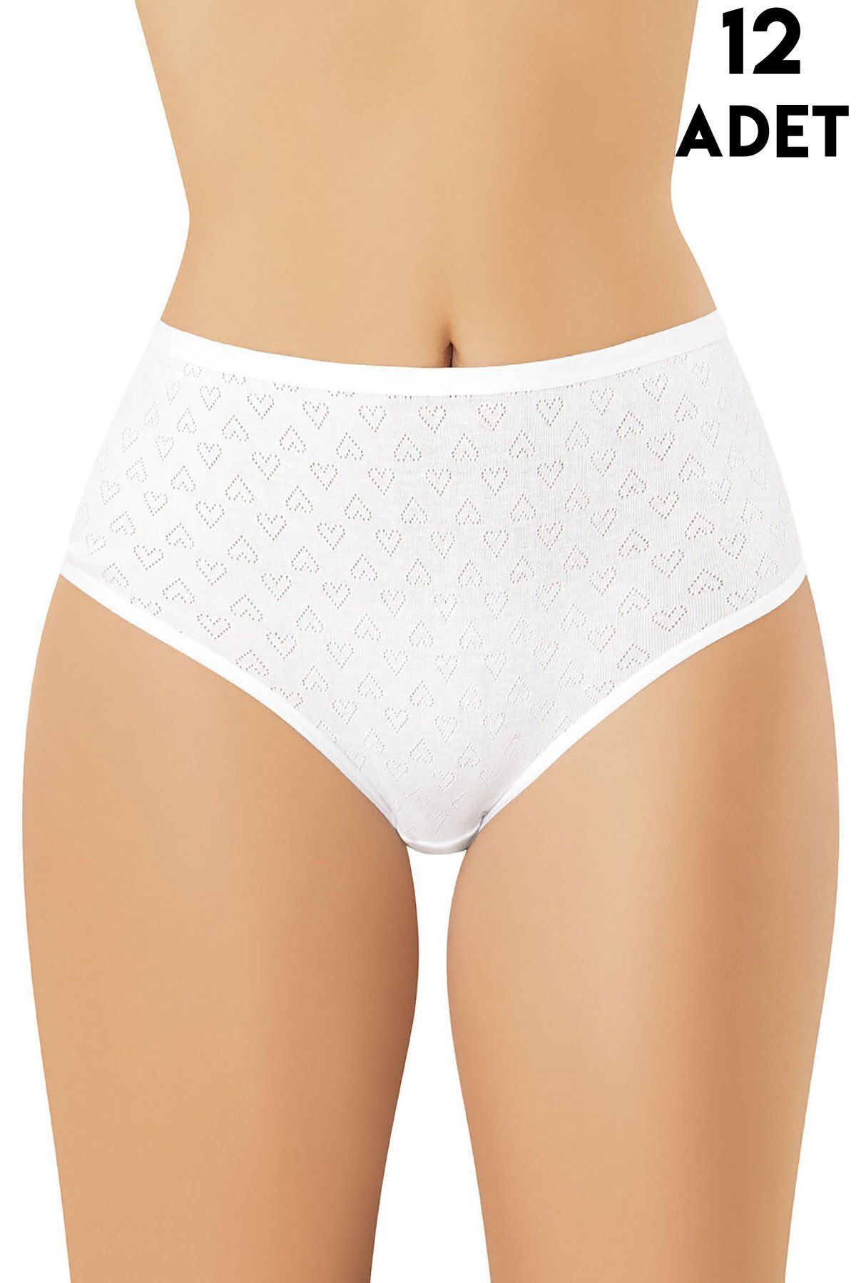 Kota 5032 (L-XL-2XL-3XL) Transferli Ribana Bayan Külot 12'li