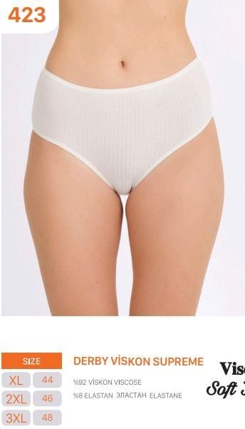 İlke 423 Derby Viskon Biyeli Bayan Bato 12'li (XL-2XL-3XL)
