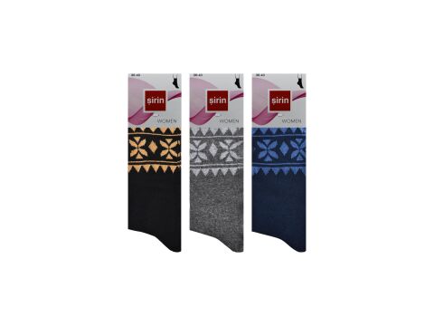 Şirin 4000-123 Bayan Penye Çorap 12'li