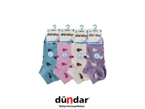 Dündar 4308-19 (36-40) Dikişsiz Yıkamalı Kokulu Bayan Penye Patik Çorap 12'li