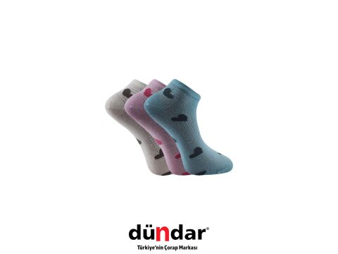 Dündar 4308-19 (36-40) Dikişsiz Yıkamalı Kokulu Bayan Penye Patik Çorap 12'li