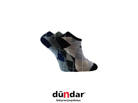 Dündar 4308-16 (36-40) Dikişsiz Yıkamalı Kokulu Bayan Penye Patik Çorap 12'li