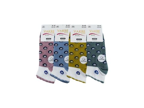 Vakre 9328-13 (36-40) Bayan Penye Patik Çorap 12'li