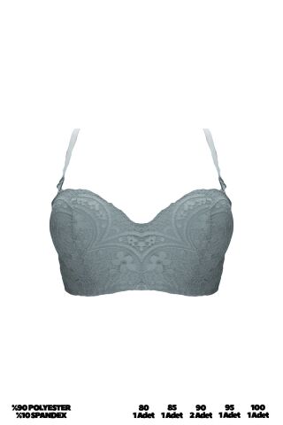 Umt 3215-C (80-85-90-95-100) Lotus Lazer Kesim Bayan Sütyen 6'lı
