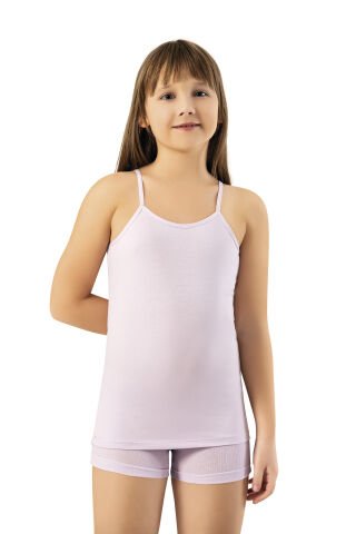 Kota 3411 Düz Renk Kız Çocuk Atlet 12'li