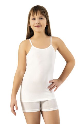 Kota 3411 Düz Renk Kız Çocuk Atlet 12'li