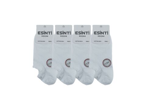 Esinti 29-Beyaz Bayan Penye Sneakers 12'li