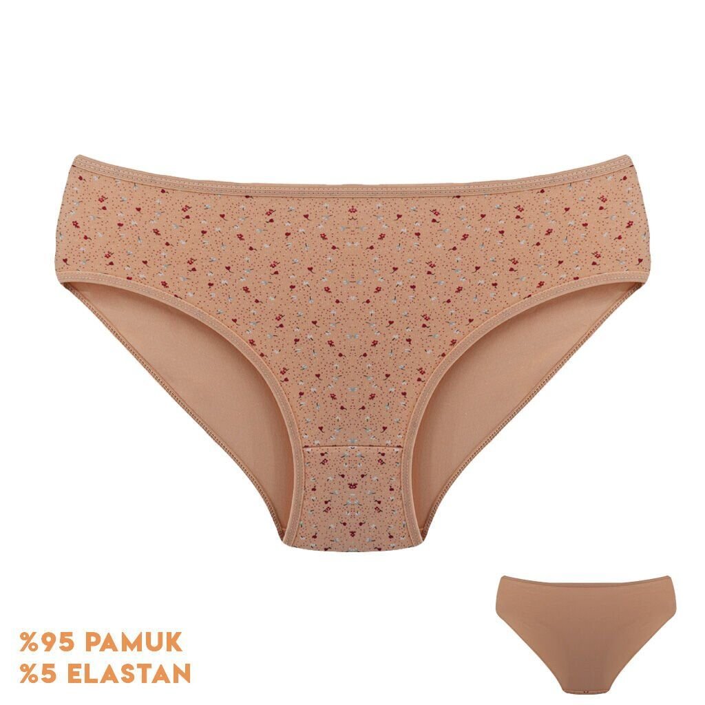 Dondeza 201-175 Desenli Bayan L Beden Külot 12'li