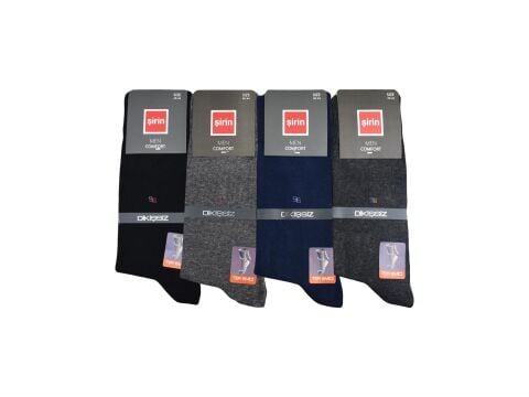 Şirin 7280-03 Ter Emici Dikişsiz Erkek Soket Çorap 12'li
