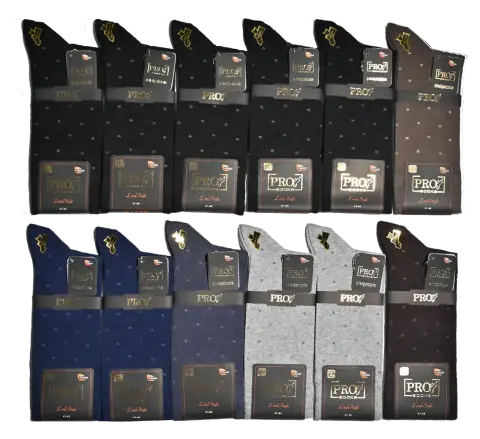 Pro 18654 (41-44) Dikişsiz Modal Erkek Çorap 12'li