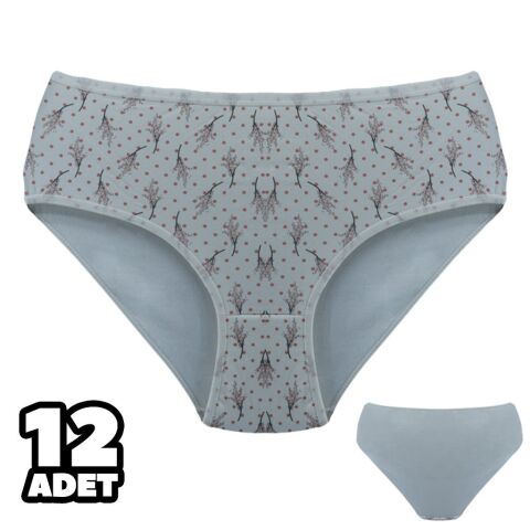 Dondeza 301-154 Desenli Bayan Bato 12'li