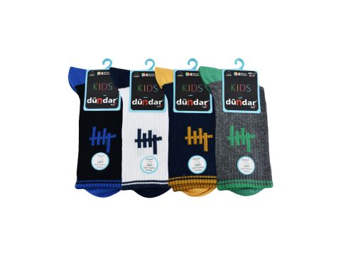 Dündar Erkek Çocuk Dikişsiz Yıkamalı Kokulu Çorap 12'li