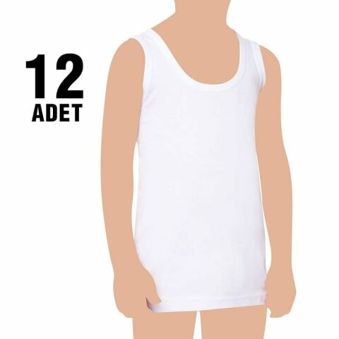 Seher 0036 Erkek Çocuk Penye Atlet 12'li