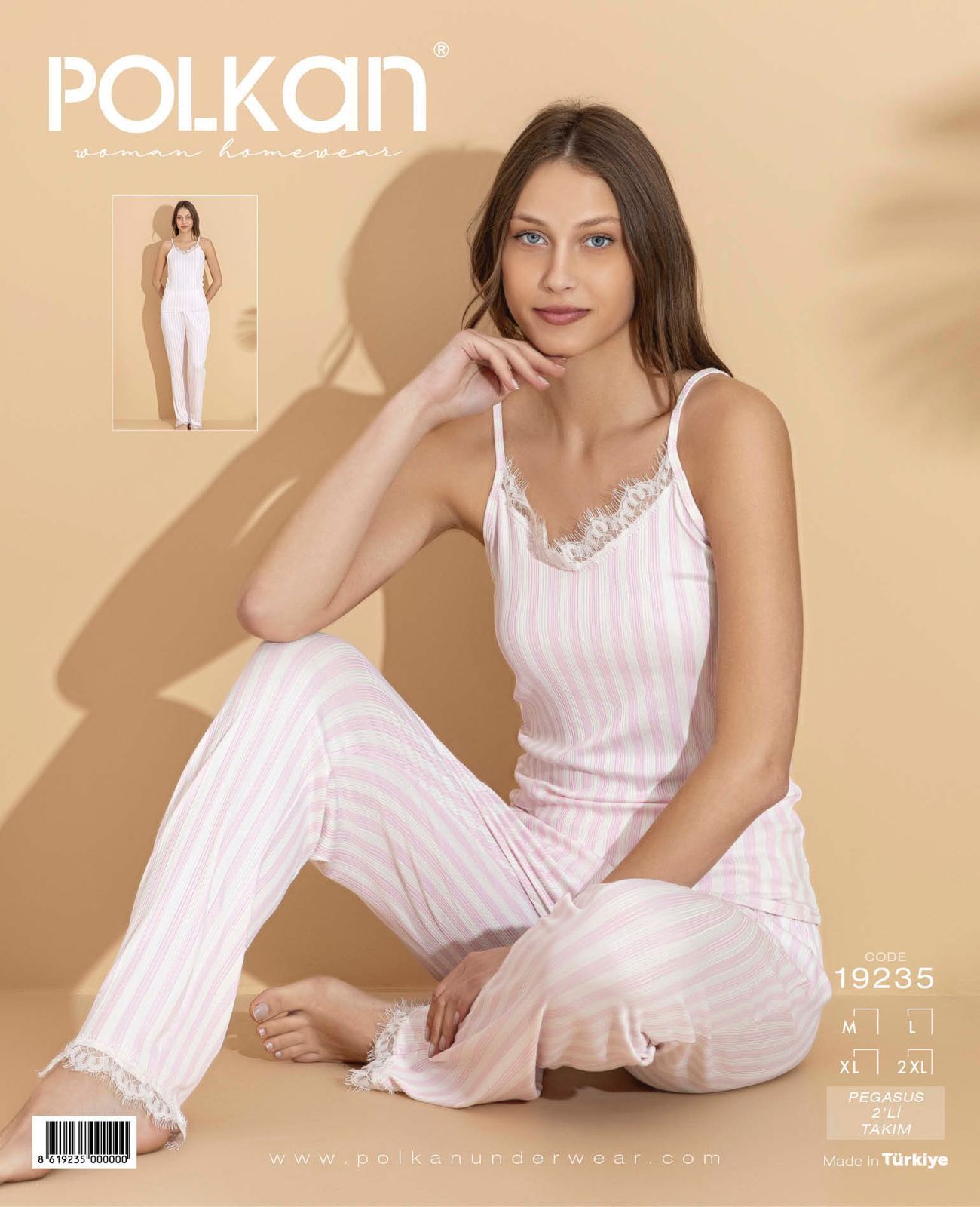 Polkan 19235 Bayan İkili Pegasus Takım Paket İçi 4'lü