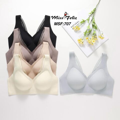 Miss Feliz 707 (M-L-XL-XXL) Zero Gram Lazer Kesim Bayan Sütyen 6'lı