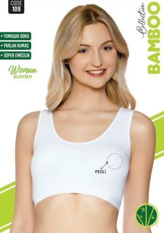 Sortie 109 Bambu Kalın Askılı Bayan Pedli Bustiyer