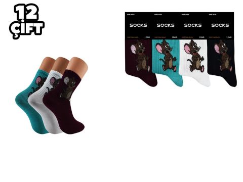 Esinti 63 Bayan Kolej Çorap 12'li