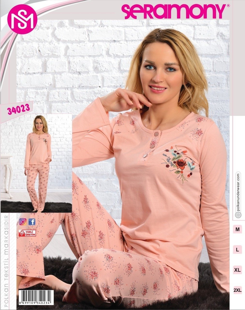 Seramony 34023 Bayan Pijama Takımı