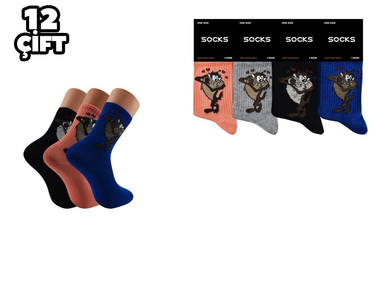 Esinti 65 Bayan Kolej Çorap 12'li