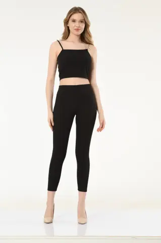 Vogsing 374 (S-M-L-XL-XXL) Fitilli Yüksek Bel Bayan Tayt 6'lı