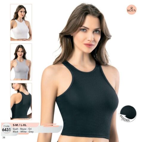 Kota 6431 Bayan Geniş Askılı Kaşkorse Crop