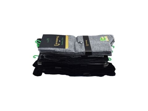 İntegral 1036 (40-44) Erkek Bambu Dikişsiz Mevsimlik Çorap12'li