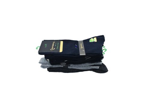 İntegral 1040 (40-44) Erkek Bambu Dikişsiz Mevsimlik Çorap12'li