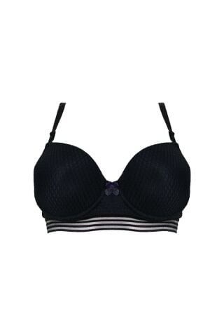 Liza 2170 Siyah Misinalı Balenli Desteksiz Sütyen 6'lı