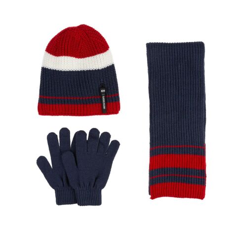 Kitti P-K24180-11 (9-15) Yaş Erkek Çocuk Şapka Atkı Eldiven Takım 6'lı