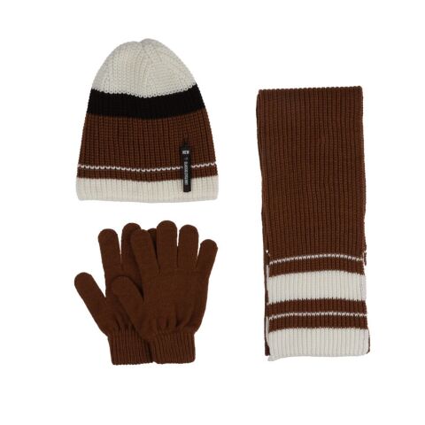 Kitti P-K24180-11 (9-15) Yaş Erkek Çocuk Şapka Atkı Eldiven Takım 6'lı