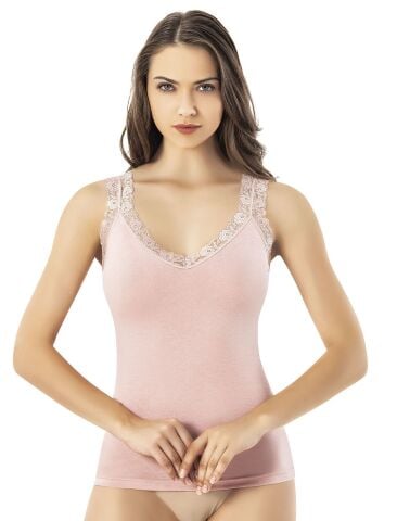 Kota 6606 Dantel Detaylı Modal Bayan Atlet