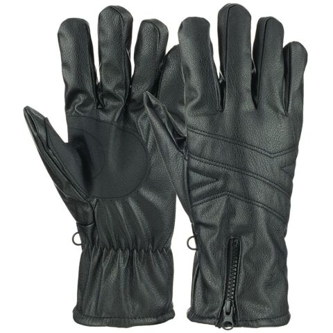 Suyutti K25540-02-001 İthal Erkek İçi Kürklü Kalın Suni Deri Eldiven 6'lı