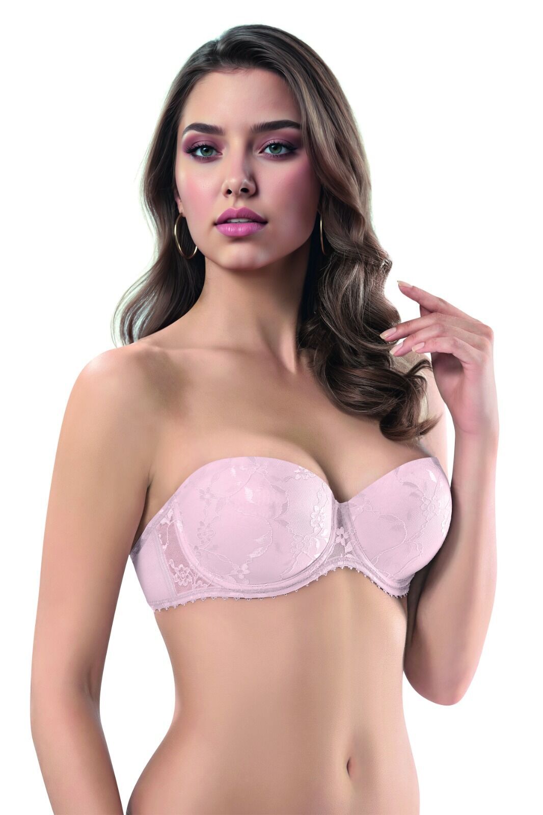 Le Jardin 7040 B Cup Balenli Destekli Straplez Bayan Sütyen