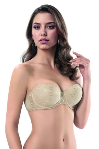 Le Jardin 7045 B Cup Balenli Desteksiz Straplez Bayan Sütyen