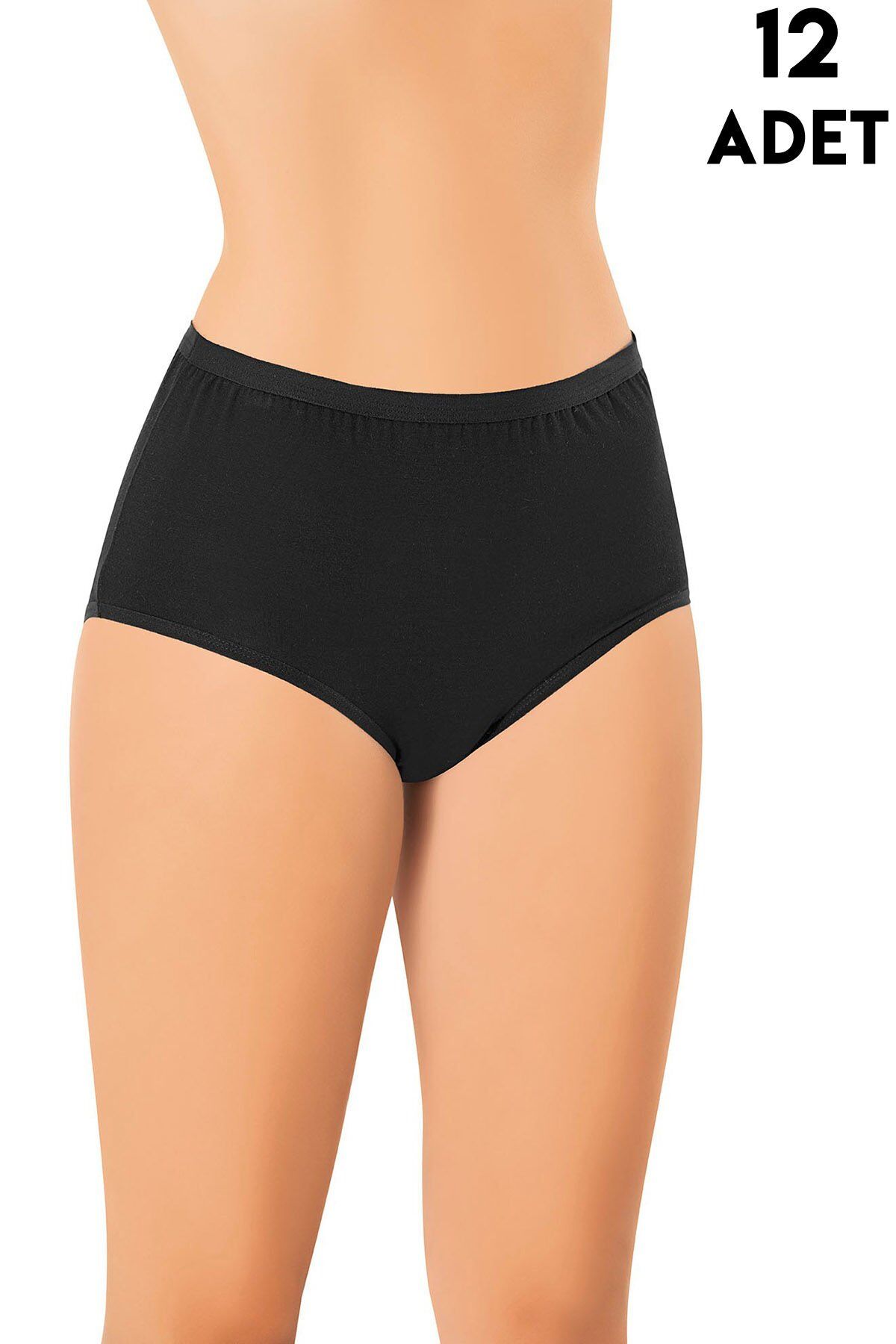 Kota 5110 (L-XL-2XL-3XL) Yüksek Bel Bayan Külot 12'li