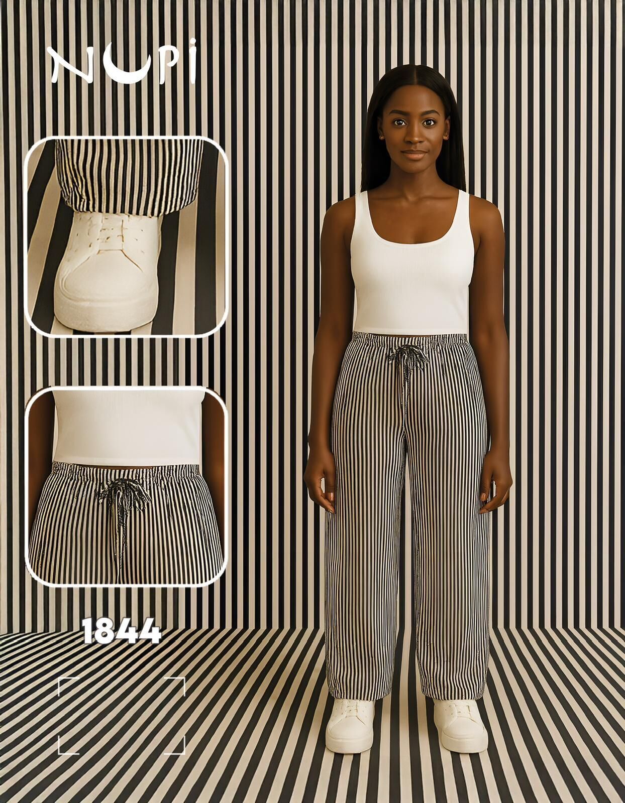 NUPİ 1844 (S-M-L-XL) Bayan Su Yolu Tek Alt 4'lü