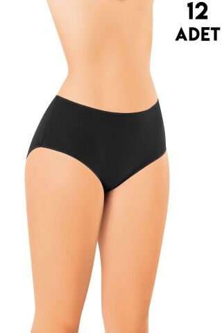 Kota 5114 (M-L-XL-2XL) Yüksek Bel Modal Bayan Külot 12'li