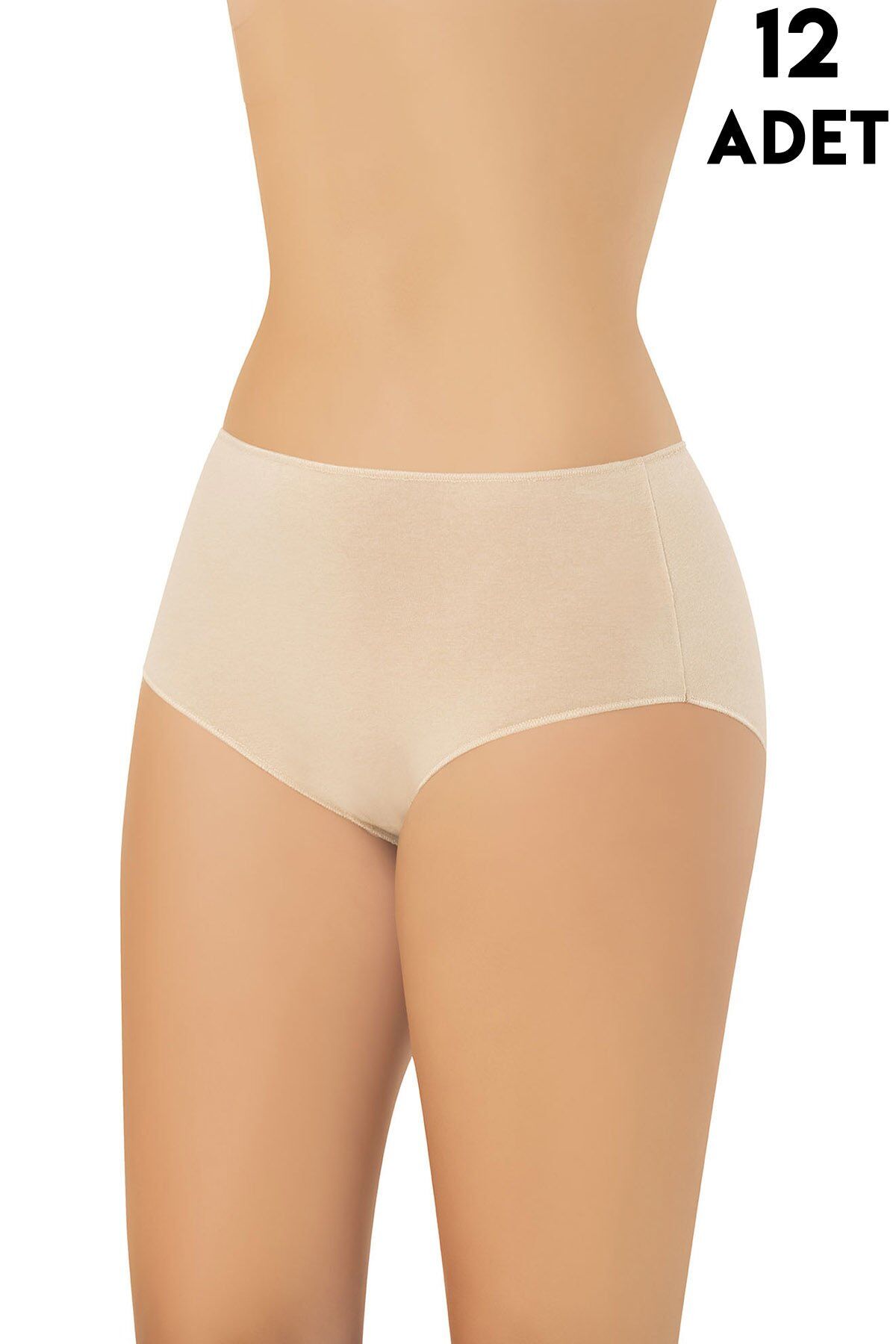 Kota 5114 (M-L-XL-2XL) Yüksek Bel Modal Bayan Külot 12'li