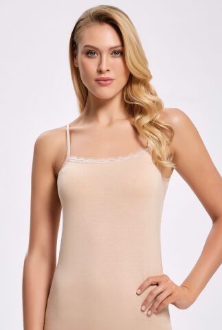 İlke 2303 Dantelli Modal Bayan İp Askılı Atlet