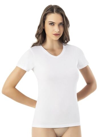 Kota 6616 Modal Bayan V Yaka Yarım Kol Atlet