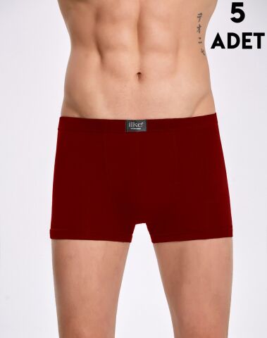 İlke 1606 Bambu Erkek Boxer 5'li LACİVERT - 2XL