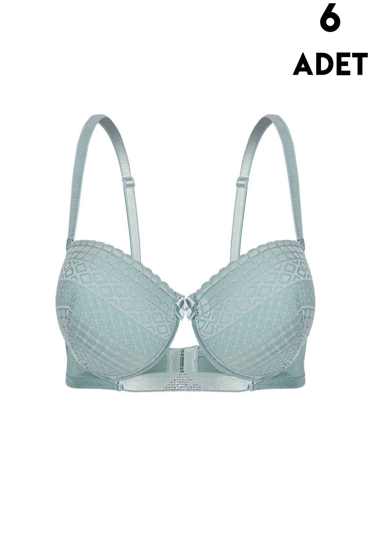 Aysemin 5108 B Cup Balenli Destekli Bayan Sütyen 6'lı
