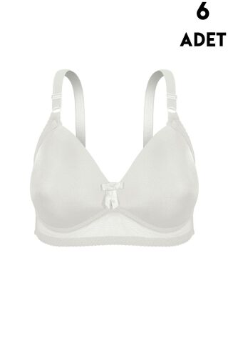 Aysemin 5191 C Cup Balensiz Desteksiz Bayan Sütyen 6'lı