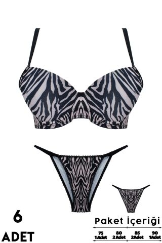 Love Secret 2-3 B Cup Balenli Destekli Bayan Sütyen Takım 6'lı