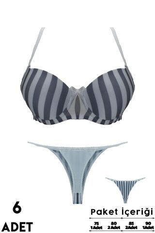 Love Secret 2-6 B Cup Balenli Destekli Bayan Sütyen Takım 6'lı