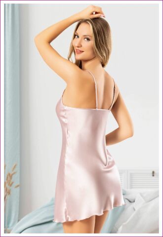 Miss Laris 2110 Bayan Saten Gecelik