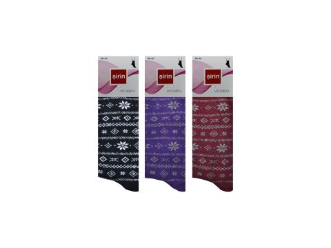 Şirin 4000-125 Bayan Penye Çorap 12'li