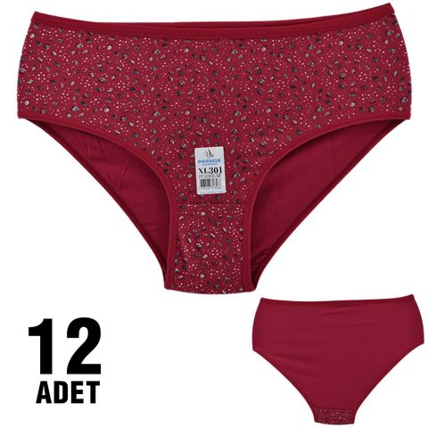 Dondeza 301-116 Desenli Bayan Bato 12'li