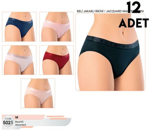Kota 5021-2 Bayan Beli Jakarlı Bikini 12'li