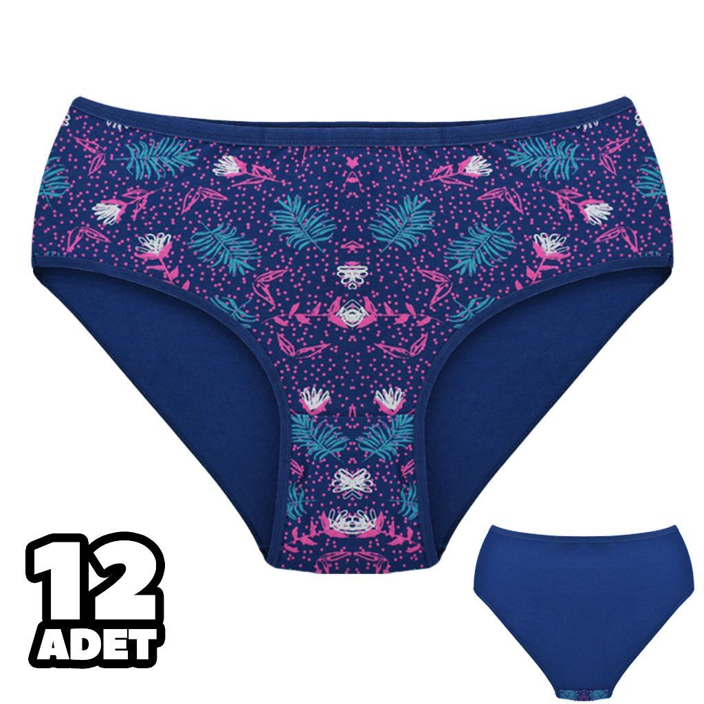 Dondeza 301-143 Desenli Bayan Bato 12'li
